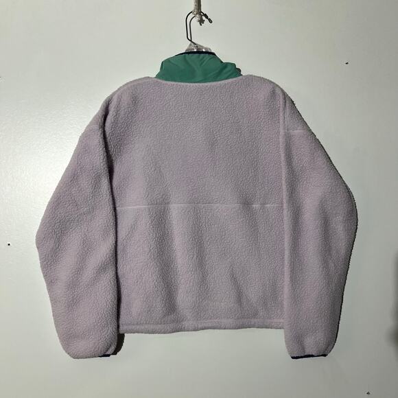 The North Face Cragmont 1/4 Snap Fleece Purple/Green Sweater Women’s Size Medium - Picture 5 of 8